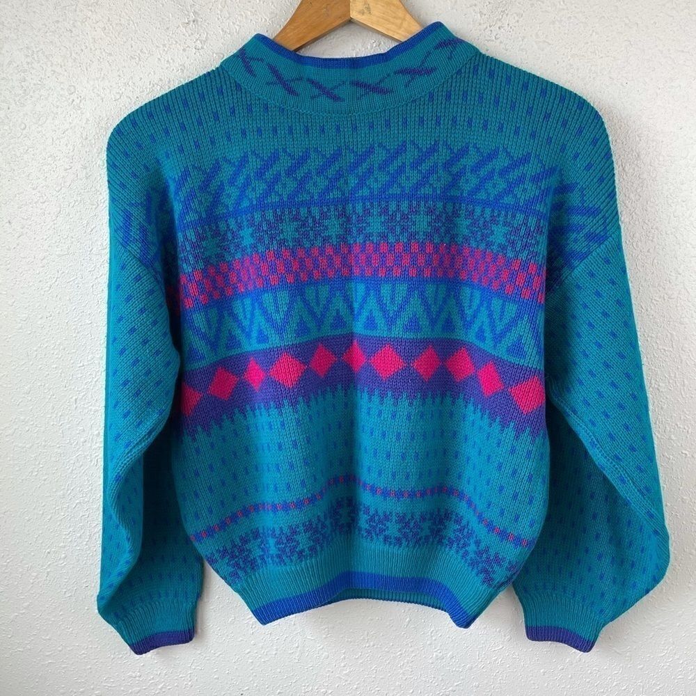 Vintage 80’s Studio HQ Cropped Sweater Size M EUC